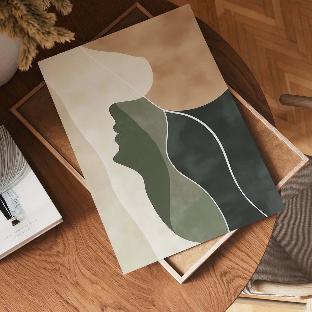 Abstract Face Shape No.4 – affisch med stilfullt motiv från Bozetto i hög kvalitet