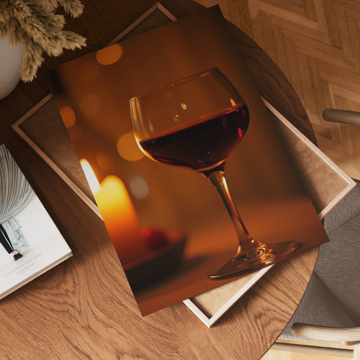 Velvet Night Wine poster visad rakt fram – Bozetto affisch i hög tryckkvalitet i hög tryckkvalitet