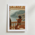 Amalfi Coast Balcony Poster – modern konst och stilren konsttryck för hemmet hos Bozetto
