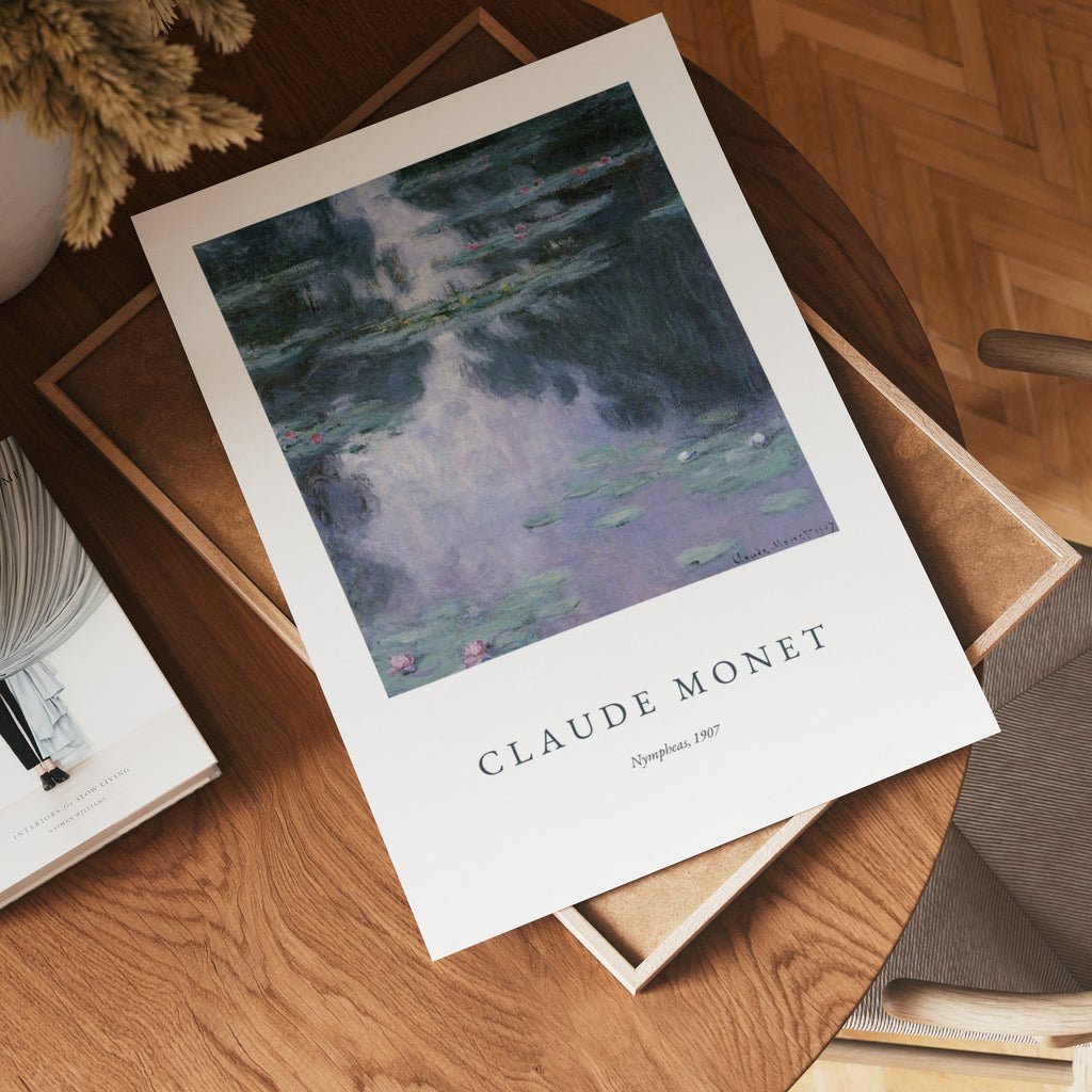 Claude Monet Nympheas poster visad rakt fram – Bozetto affisch i hög tryckkvalitet