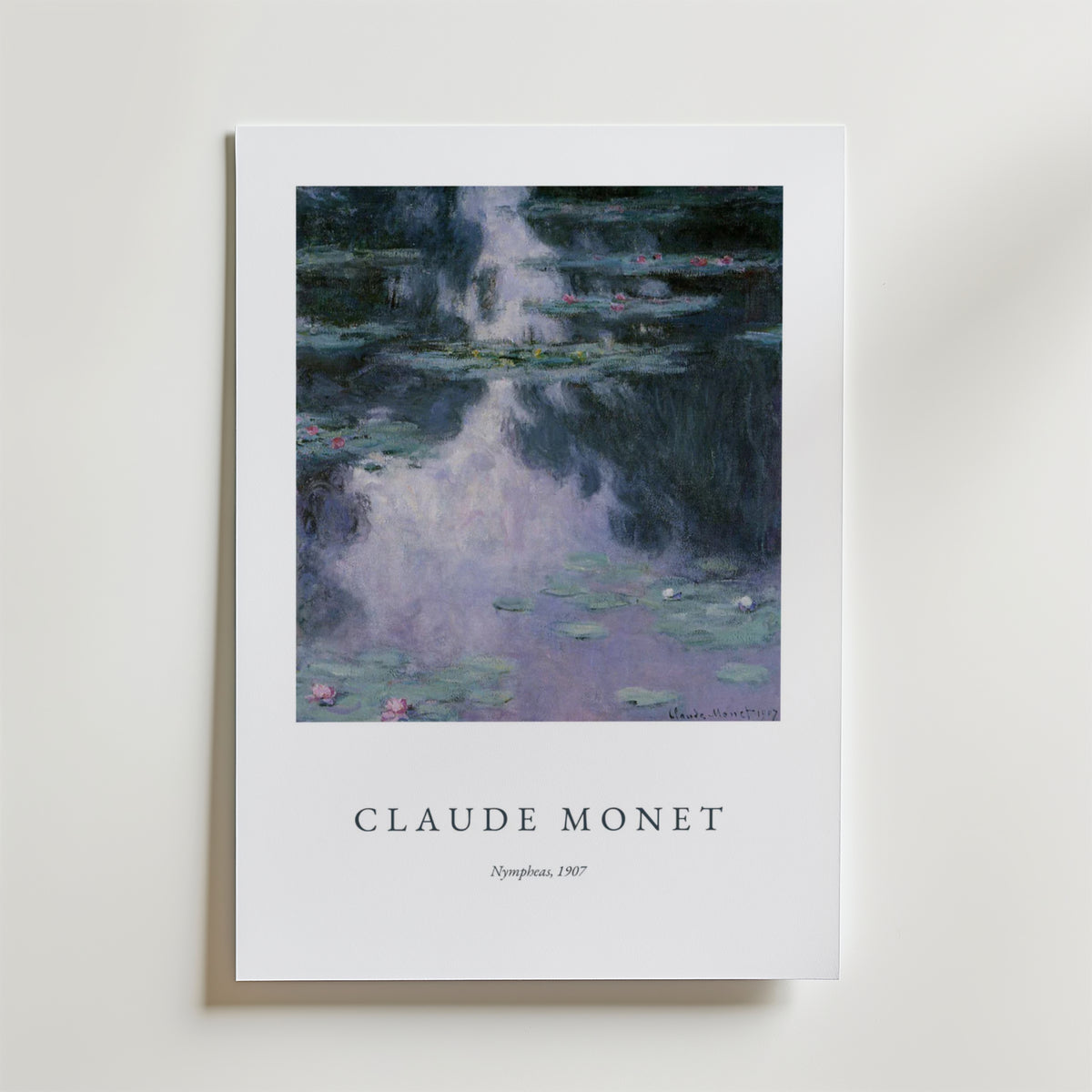 Claude Monet Nympheas – stilfullt konsttryck från Bozetto, tryckt på matt finpapper