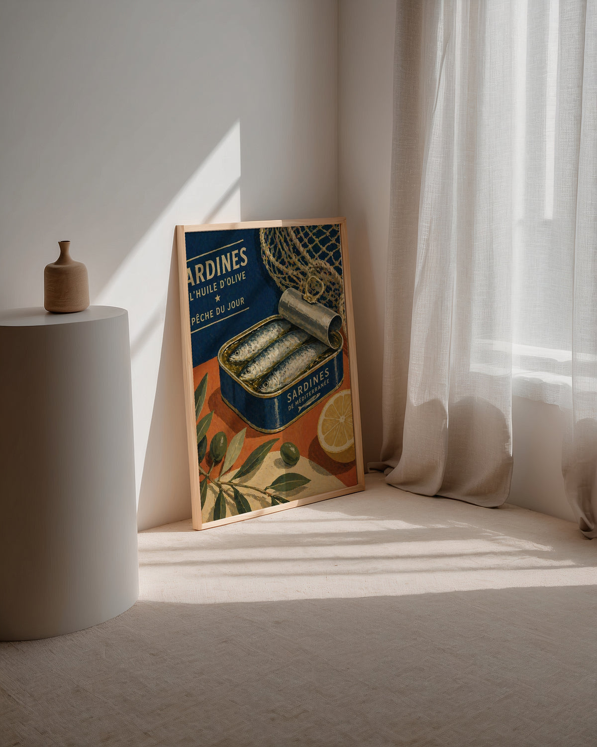Sardines du Jour poster i stilrent hem med modern inredning – köp enkelt hos Bozetto