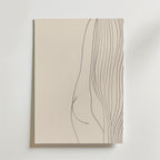 Minimal Nude Silhouette – stilfullt konsttryck från Bozetto, tryckt på matt finpapper