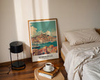 Väggmockup med Colors Of Marseille – köp enkelt hos Bozetto affisch i hög kvalitet