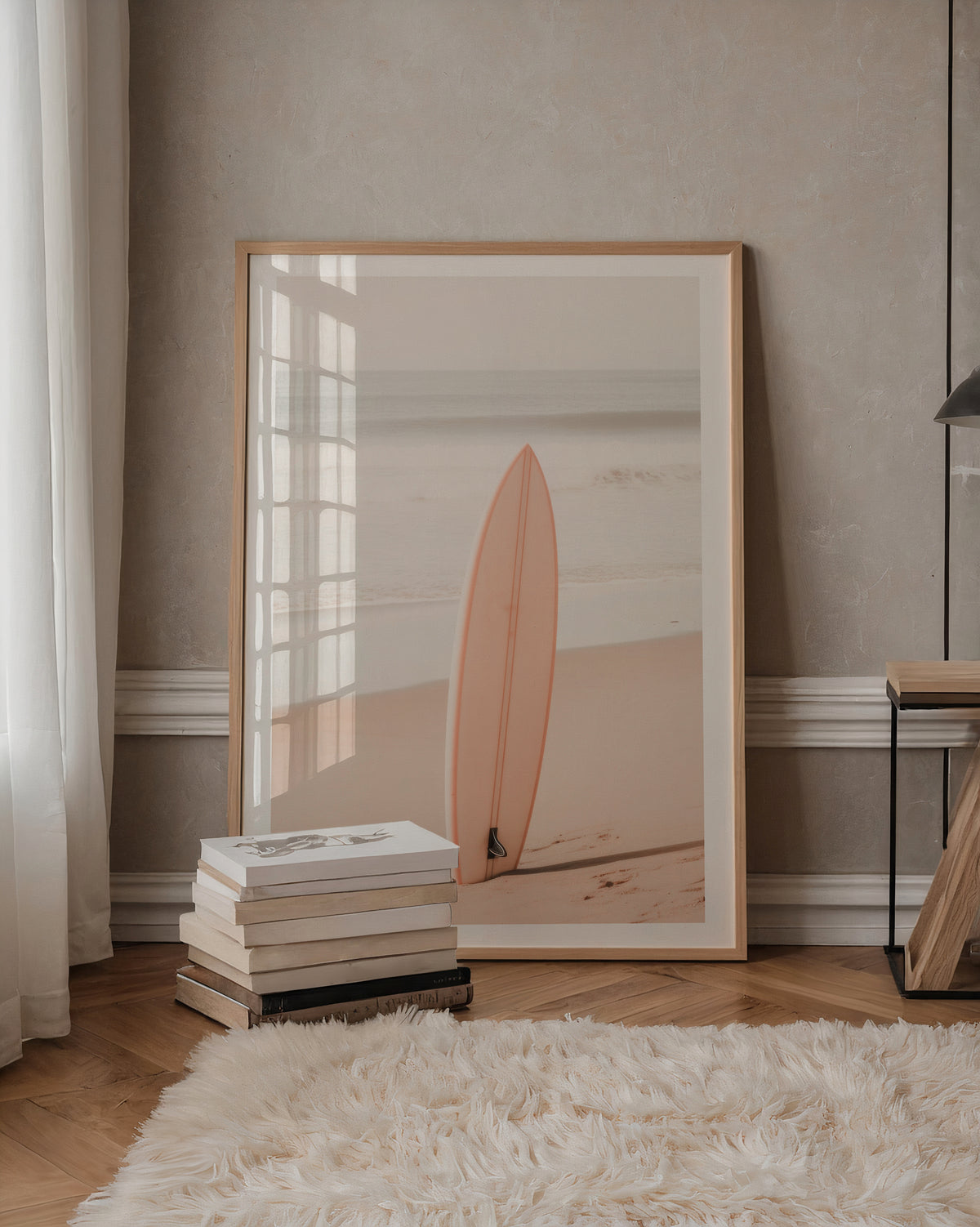 Soft Coast Surfboard poster visad rakt fram – Bozetto affisch i hög tryckkvalitet