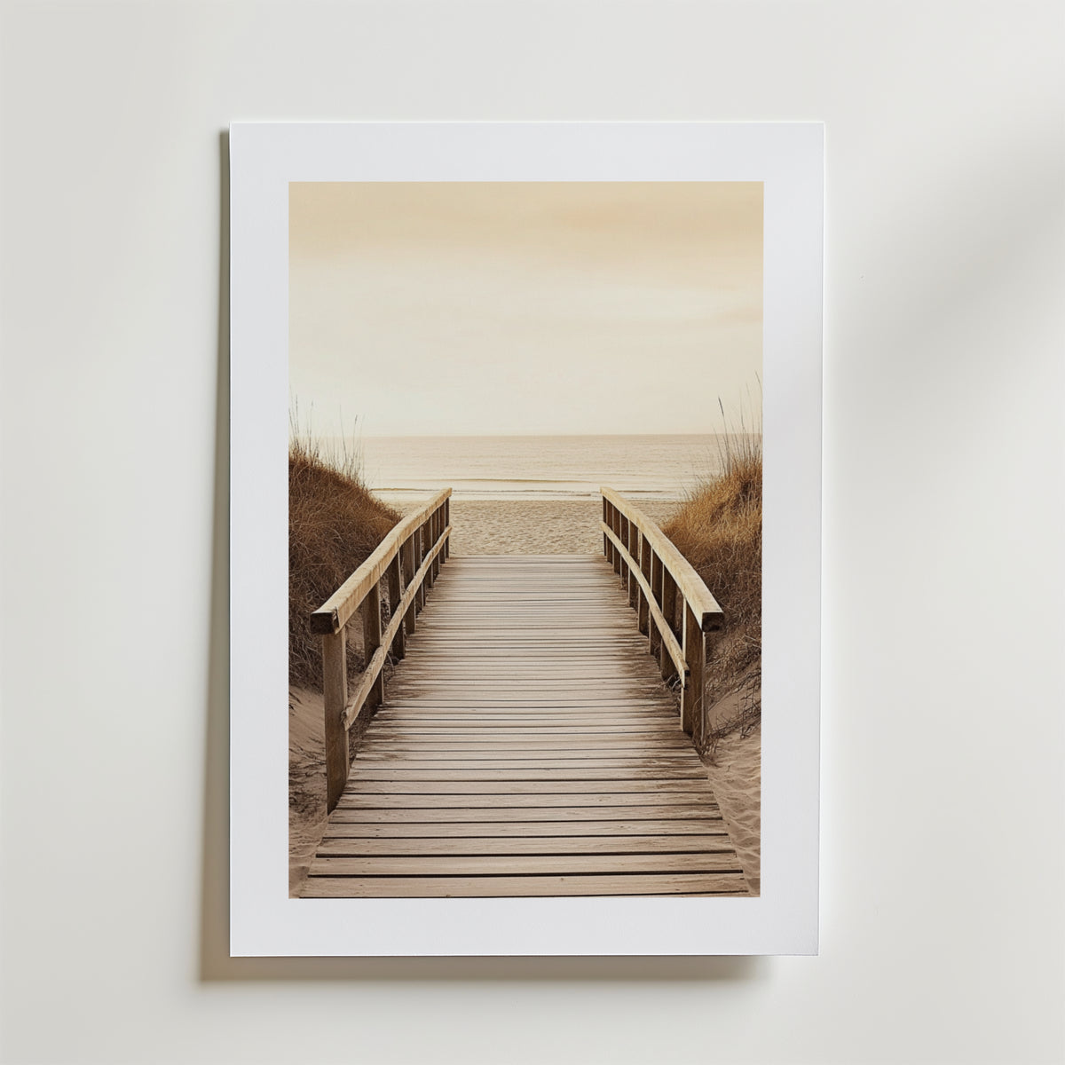 Beach Path Poster – modern konst och stilren konsttryck för hemmet hos Bozetto