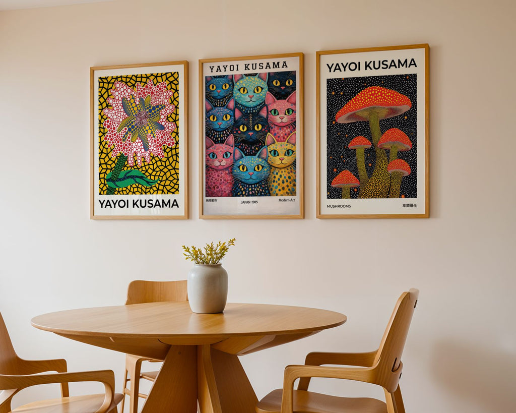 Bundle 3-pack Bold Kusama – kuraterad postercollection som lyfter hemmet hos Bozetto