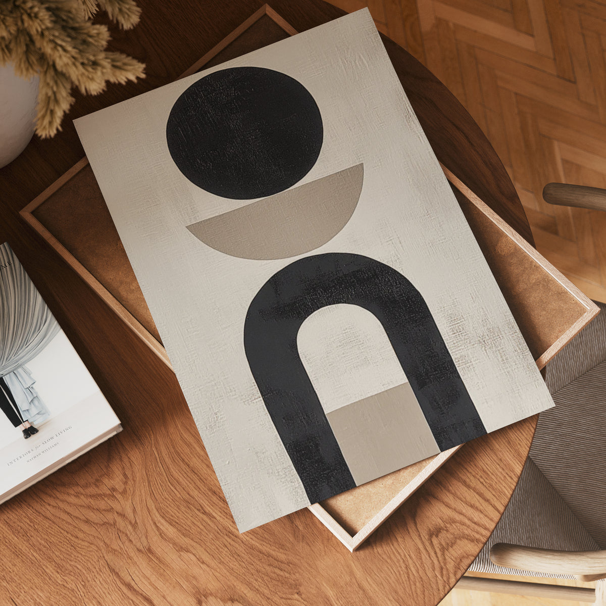 Abstract Shapes No.3 – affisch med snyggt motiv, köp enkelt hos Bozetto i flera storlekar