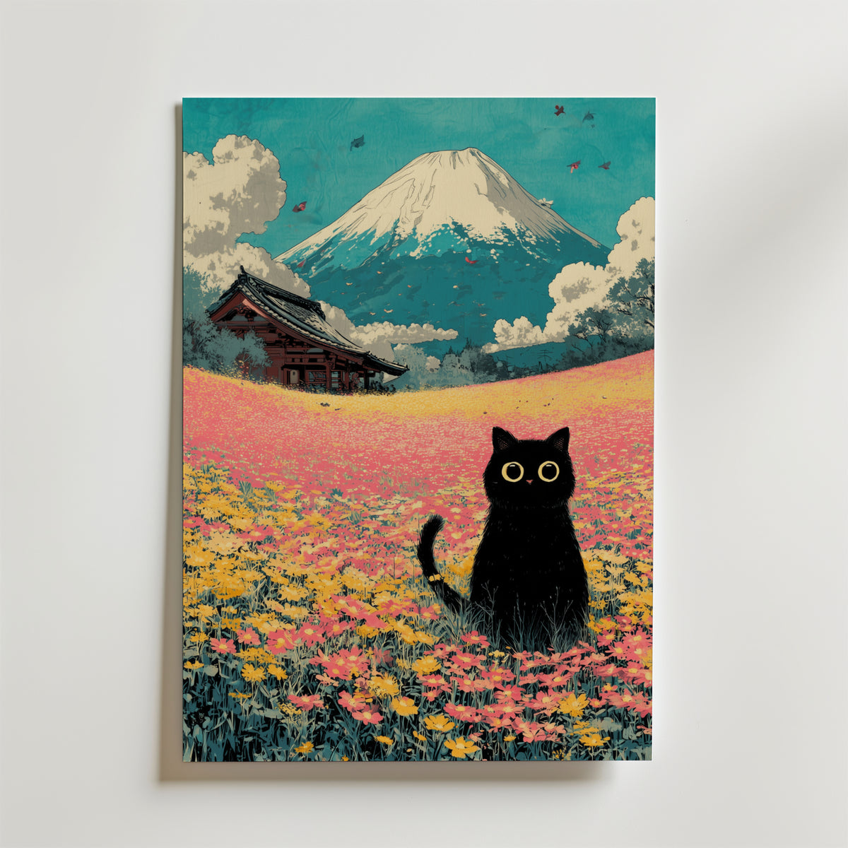 Bundle 2-pack Whimsical Cat Duo – kuraterad postercollection som lyfter hemmet hos Bozetto