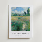 Claude Monet Lane In The Poppy affisch på neutral bakgrund – poster från Bozetto