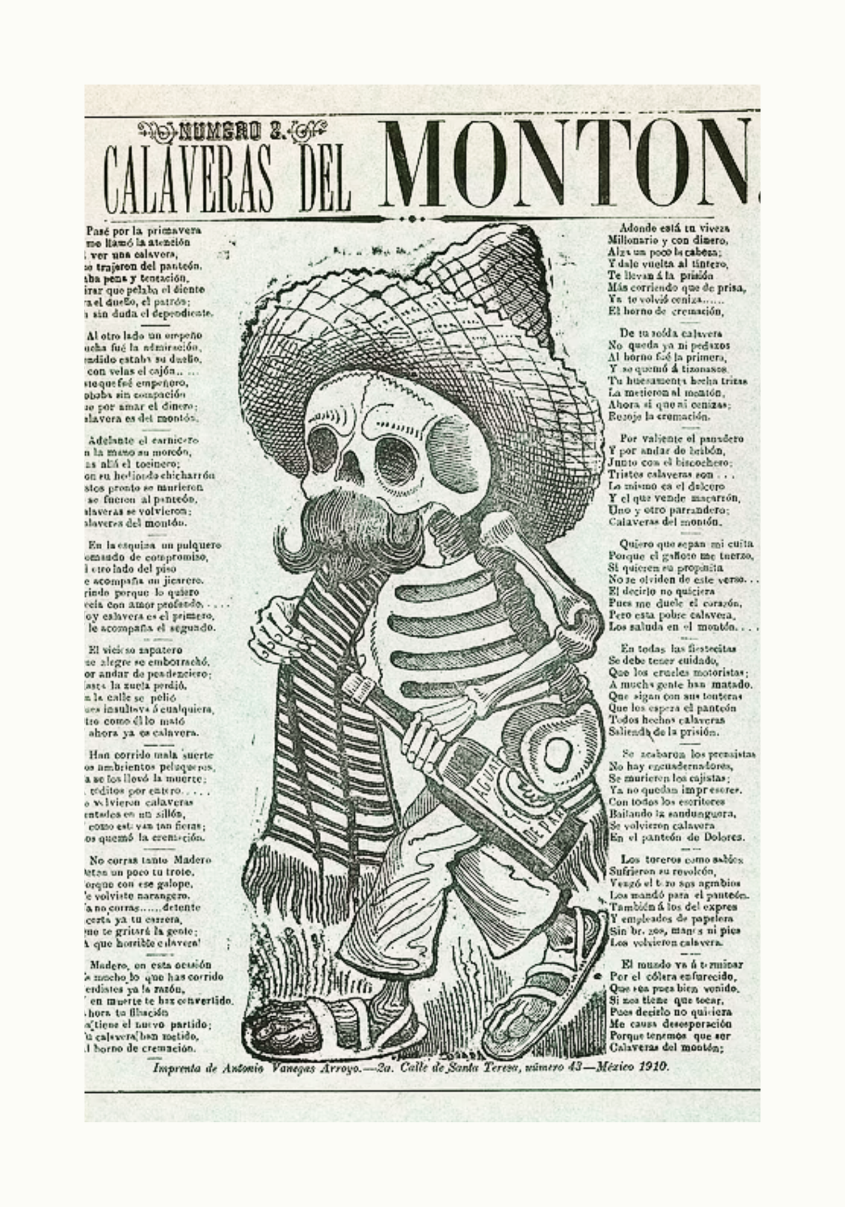 Calaveras Del Monton – affisch med snyggt motiv, köp enkelt hos Bozetto i flera storlekar