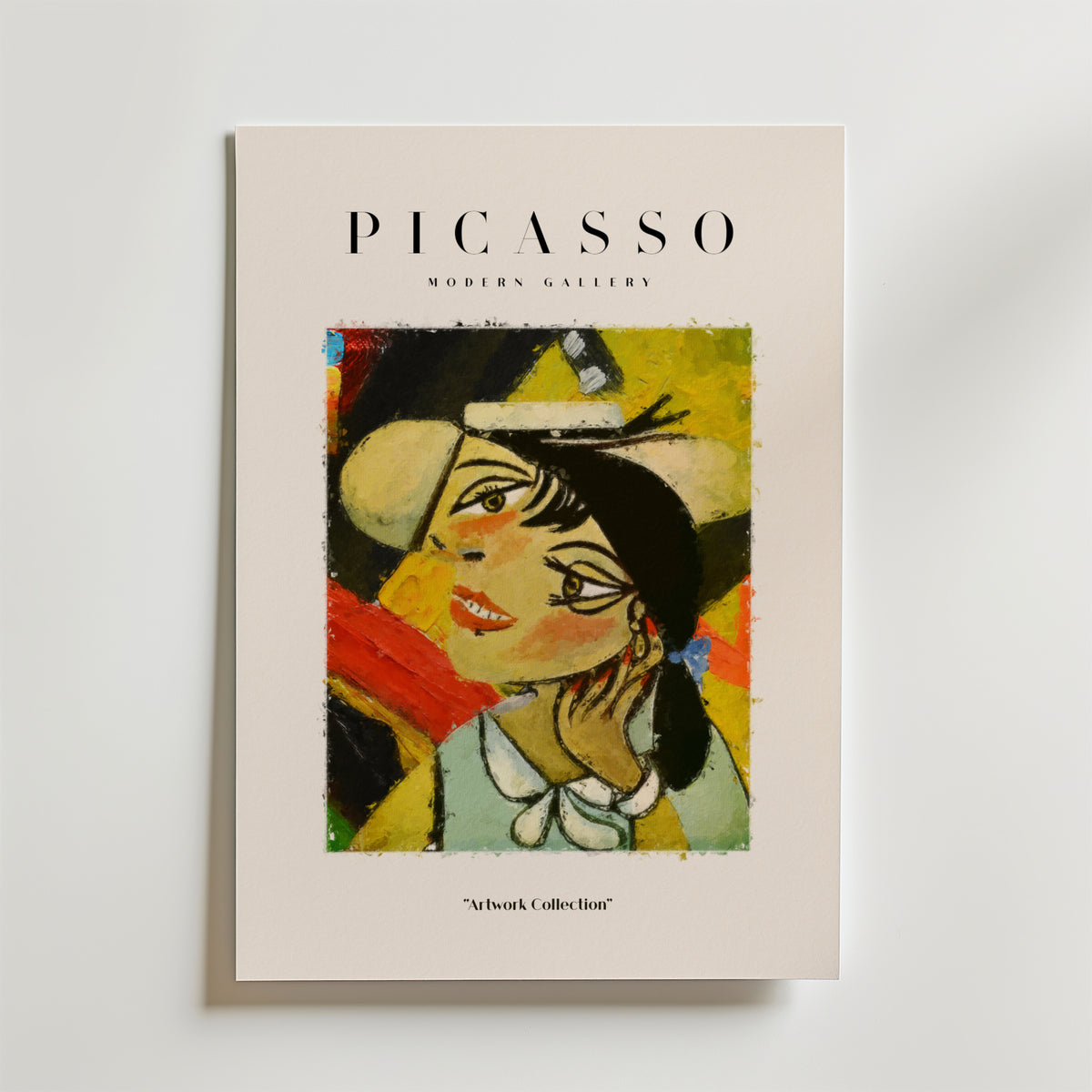 Picasso Laughing Woman – stilfullt konsttryck från Bozetto, tryckt på matt finpapper
