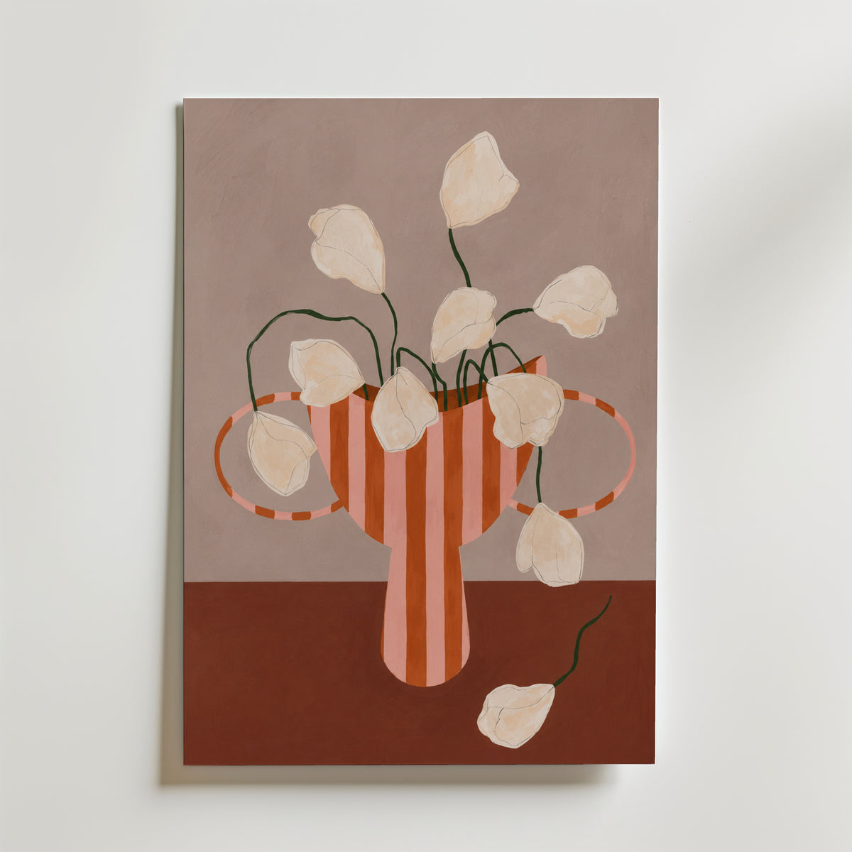 Languid Bloom affisch inramad i neutral ram – se hur konsttrycket ser ut, Bozetto