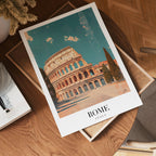 The Colosseum poster visad rakt fram – Bozetto affisch i hög tryckkvalitet i hög tryckkvalitet