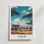 Whispers Of Nairobi – stilfullt konsttryck från Bozetto, tryckt på matt finpapper