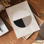 Abstract Single Round Shape poster visad rakt fram – Bozetto affisch i hög tryckkvalitet