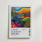 Mockup av Yayoi Kusama Endless affisch på vägg – köp enkelt hos Bozetto i hög kvalitet