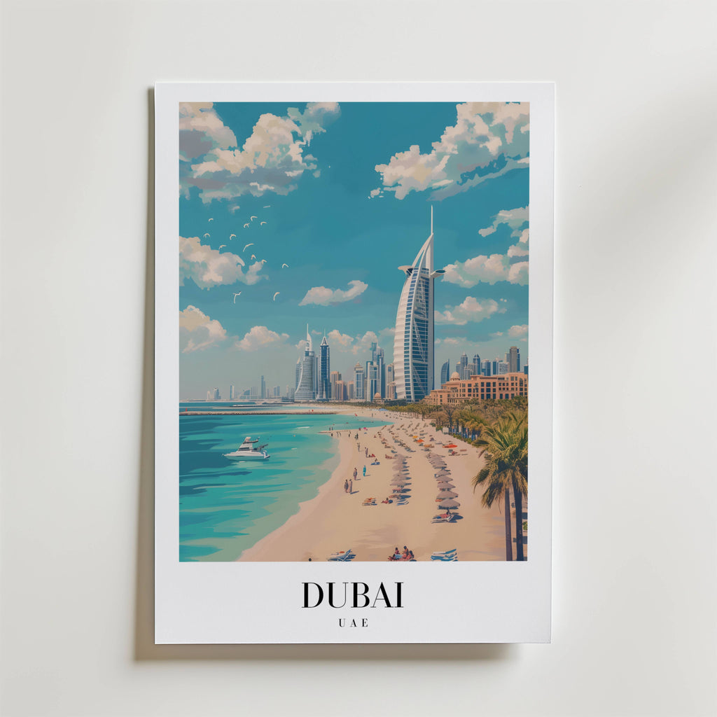 The Dubai – stilfullt konsttryck från Bozetto, tryckt på matt finpapper i hög tryckkvalitet