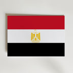 Egypt National Flag Poster – modern konst och stilren konsttryck för hemmet hos Bozetto