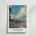 The Singapore – stilfullt konsttryck från Bozetto, tryckt på matt finpapper i hög tryckkvalitet