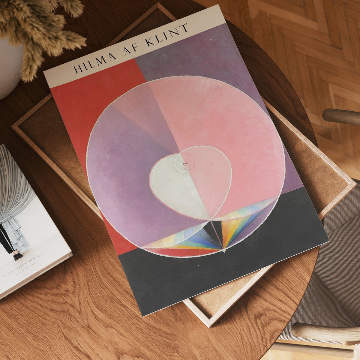 Hilma af Klint The Heart of – affisch med stilfullt motiv från Bozetto i hög kvalitet