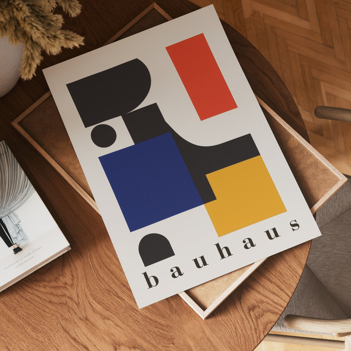 Bauhaus Geometric Shapes – köp enkelt hos Bozetto konsttryck i hög kvalitet i hög kvalitet