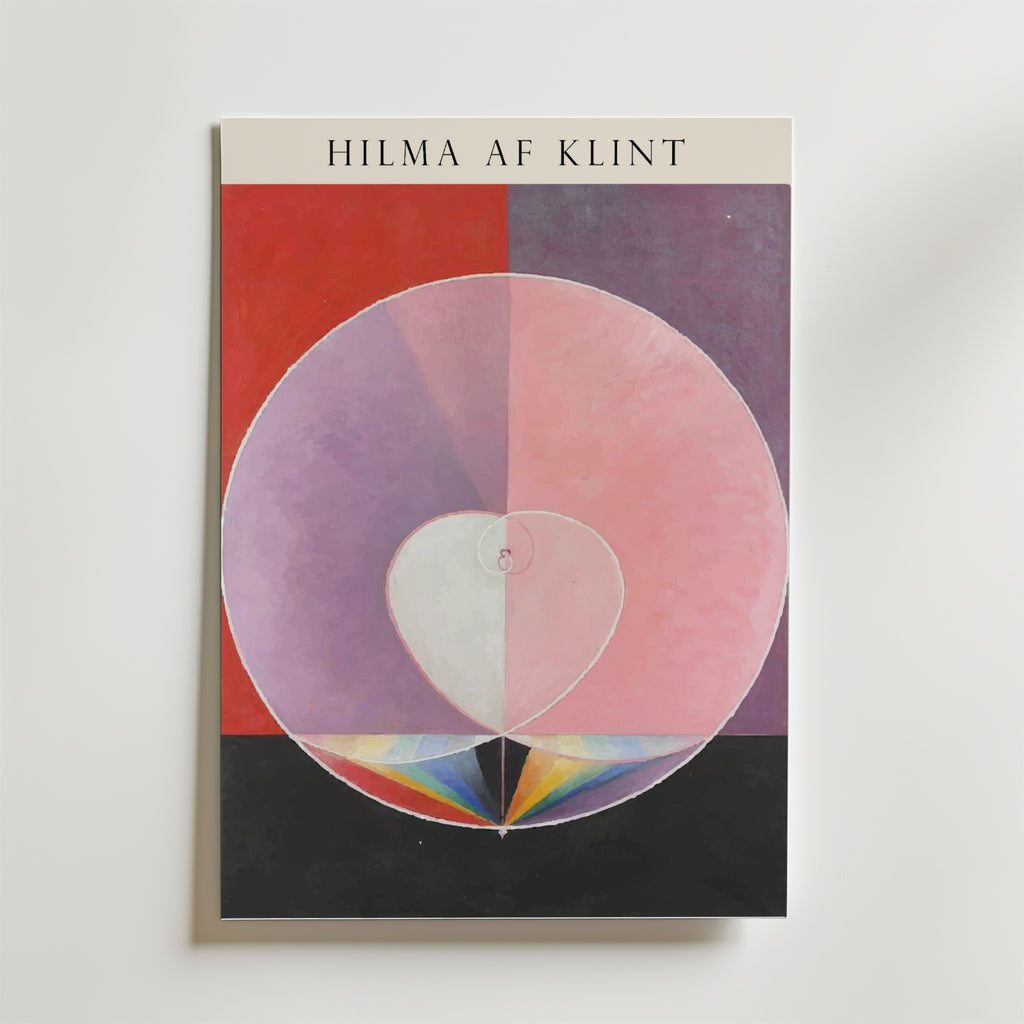 Hilma af Klint The Heart of – stilfullt konsttryck från Bozetto, tryckt på matt finpapper