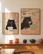 Bundle 2-pack Sakura Feline Harmony – kuraterad postercollection som lyfter hemmet hos Bozetto