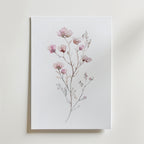White Rose Elegance No.2 – stilfullt konsttryck från Bozetto, tryckt på matt finpapper