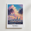 Golden Hour Over Manila – stilfullt konsttryck från Bozetto, tryckt på matt finpapper