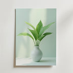 Lily Plant In Vase – stilfullt konsttryck från Bozetto, tryckt på matt finpapper