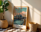 The Frankfurt poster visualiserad på vägg – se rätt storlek med mockup från Bozetto