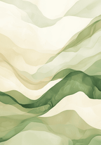 Abstract Waves of Serenity poster visad rakt fram – Bozetto affisch i hög tryckkvalitet