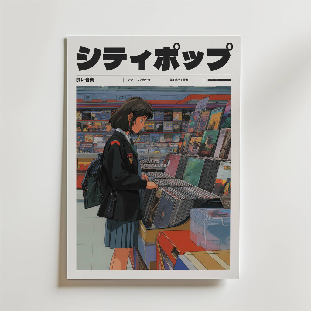 Mockup av After School Soundwaves affisch på vägg – köp enkelt hos Bozetto i hög kvalitet
