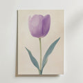 Purple tulip – stilfullt konsttryck från Bozetto, tryckt på matt finpapper i hög tryckkvalitet