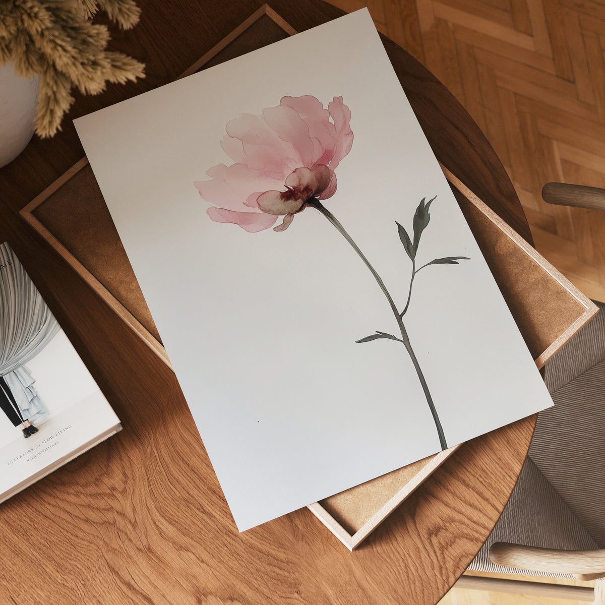 White Rose Elegance poster visad rakt fram – Bozetto affisch i hög tryckkvalitet