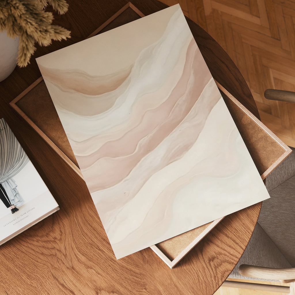 Abstract Mountain poster visad rakt fram – Bozetto affisch i hög tryckkvalitet i hög tryckkvalitet