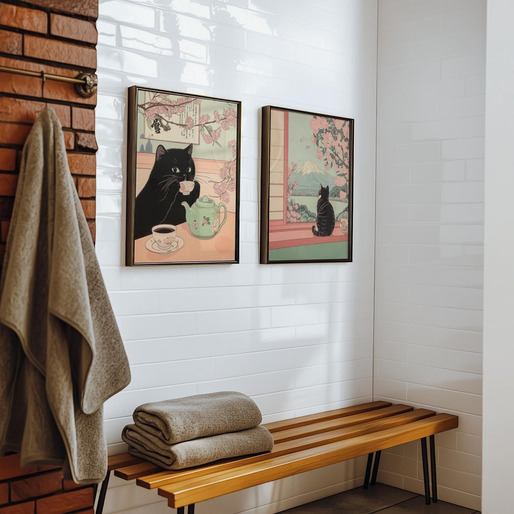 Bundle 2-pack Tranquil Tea View – kuraterad postercollection som lyfter hemmet hos Bozetto