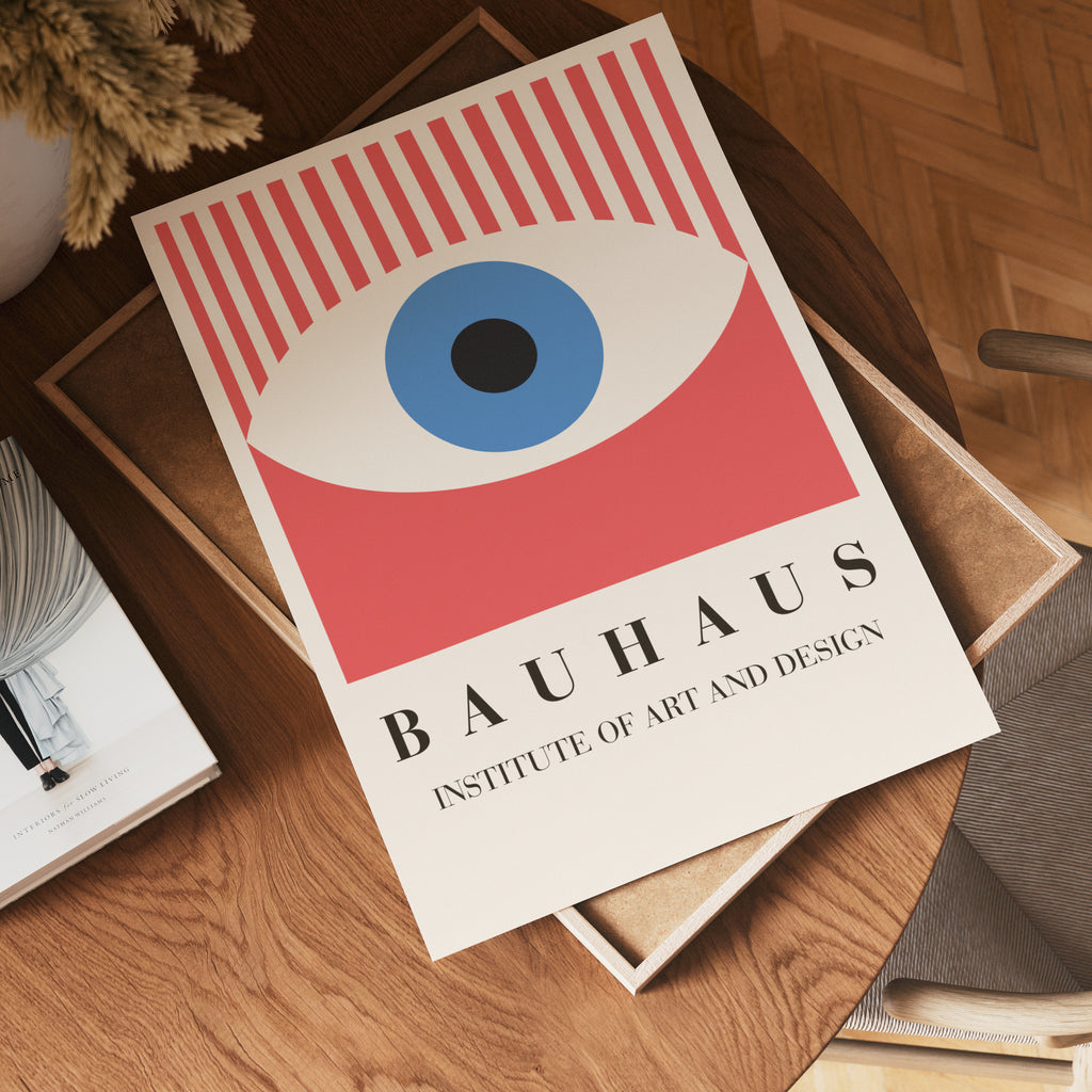Bauhaus Eye Design – affisch med snyggt motiv, köp enkelt hos Bozetto i flera storlekar