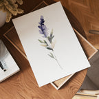 Watercolor lavender poster visad rakt fram – Bozetto affisch i hög tryckkvalitet