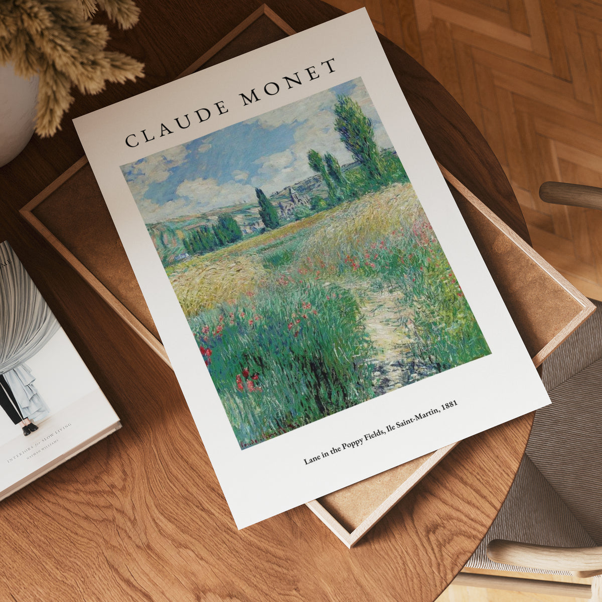 Claude Monet Lane In The – affisch med stilfullt motiv från Bozetto i hög kvalitet