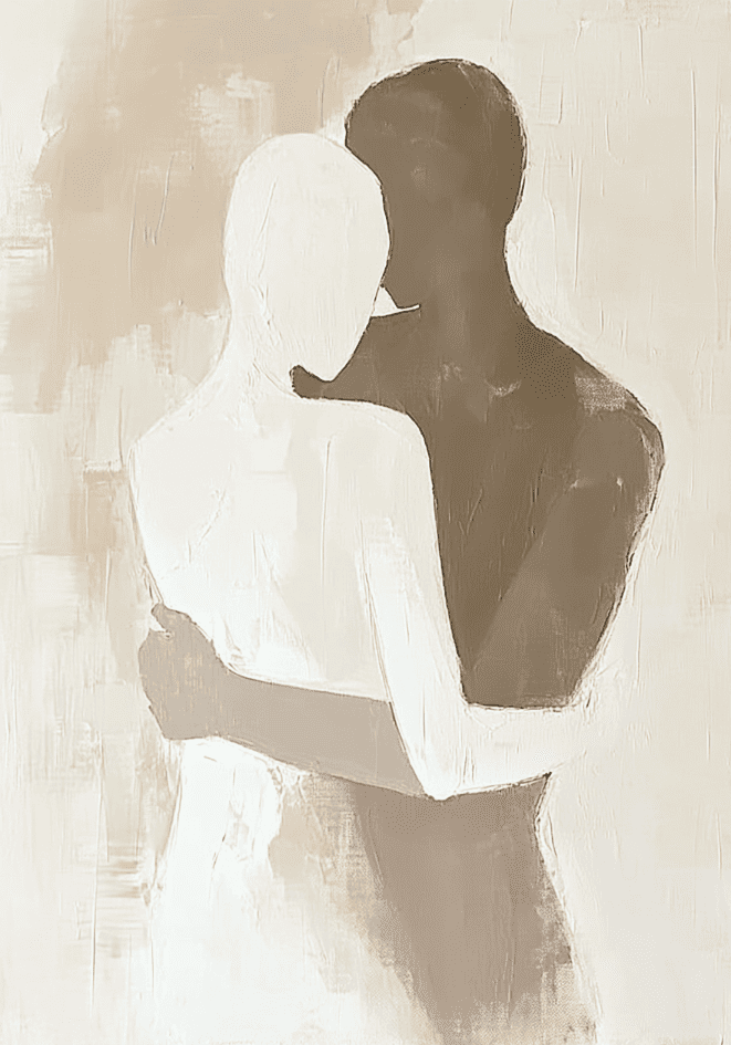 Abstract Love No.2 – affisch med snyggt motiv, köp enkelt hos Bozetto i flera storlekar