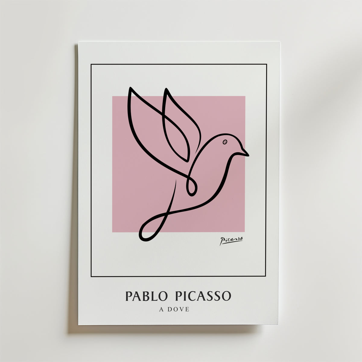 Picasso Bird of Hope – stilfullt konsttryck från Bozetto, tryckt på matt finpapper