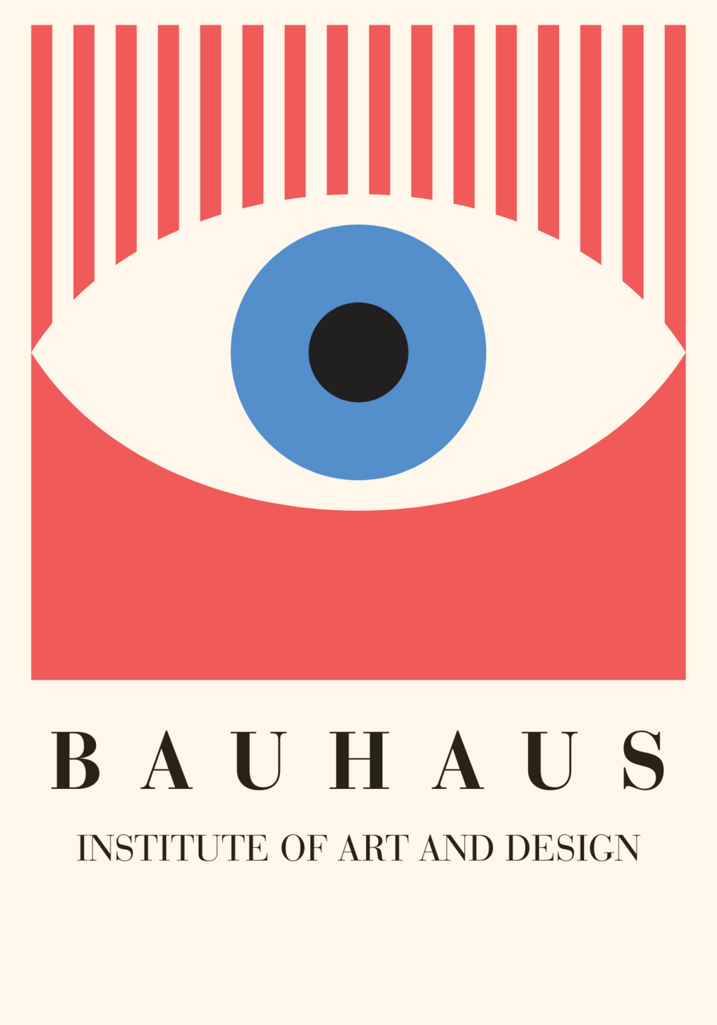 Bauhaus Eye Design – köp enkelt hos Bozetto konsttryck i hög kvalitet i hög kvalitet