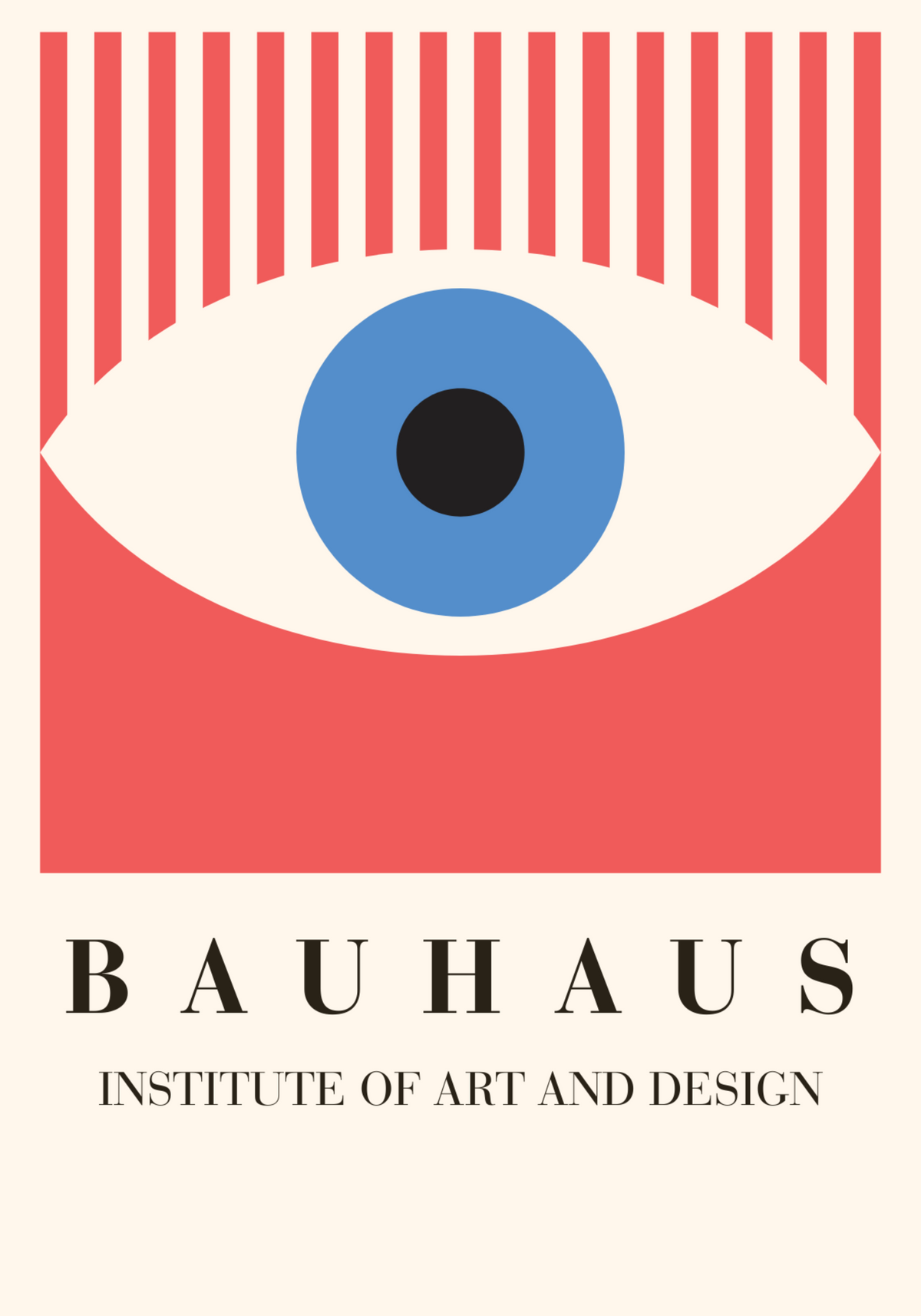 Bauhaus Eye Design – köp enkelt hos Bozetto konsttryck i hög kvalitet i hög kvalitet