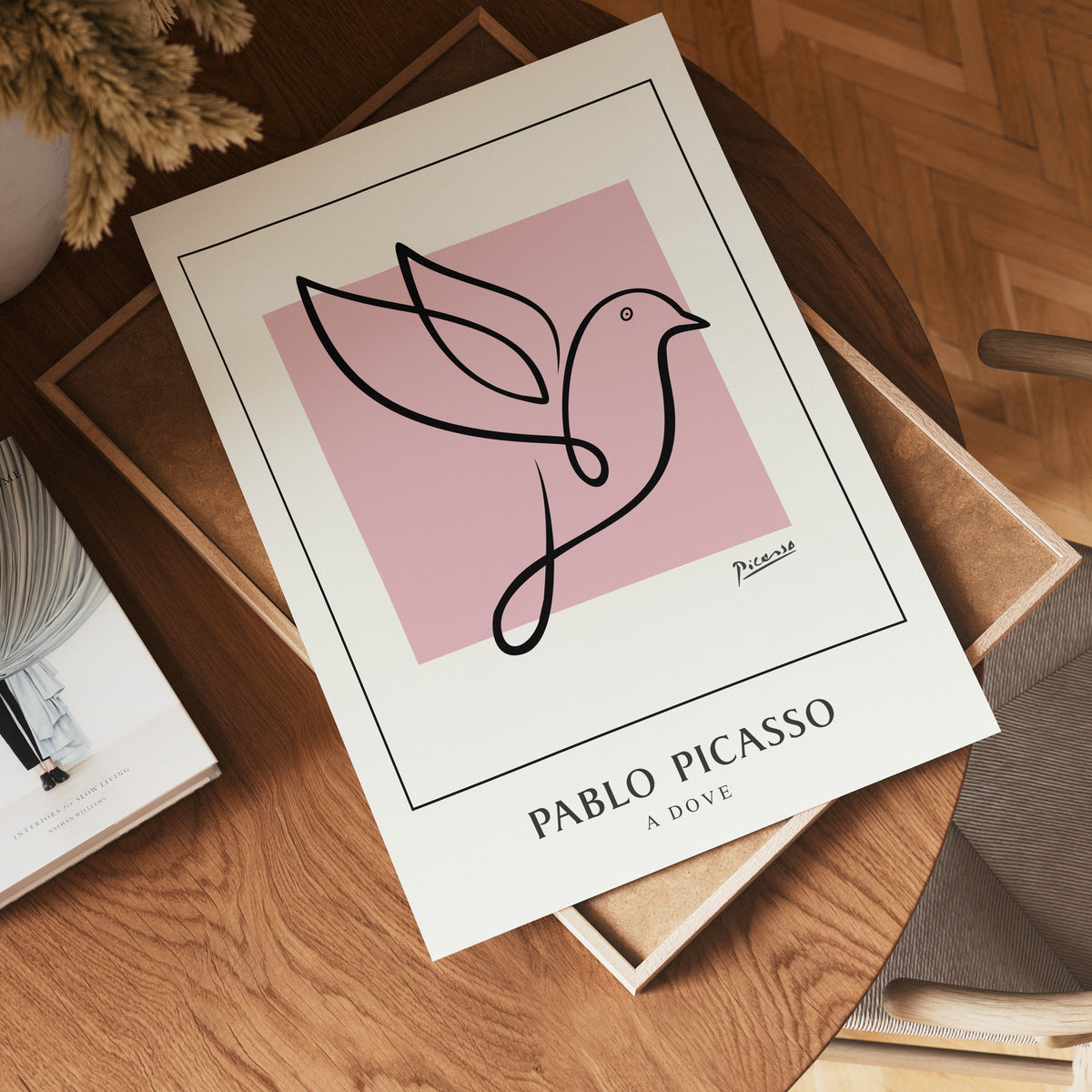 Picasso Bird of Hope poster visad rakt fram – Bozetto affisch i hög tryckkvalitet