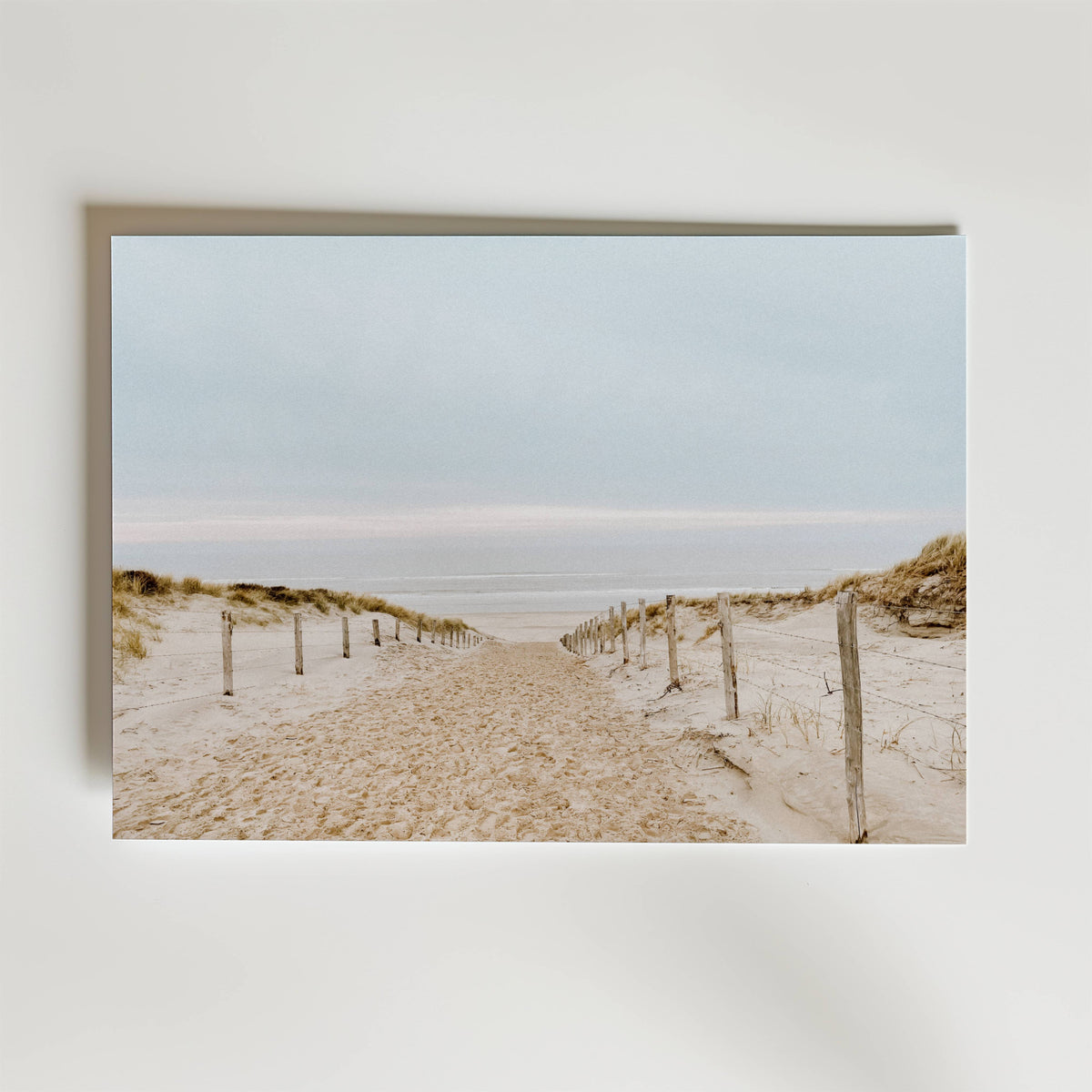 Soft Dune Pathway – stilfullt konsttryck från Bozetto, tryckt på matt finpapper i hög tryckkvalitet