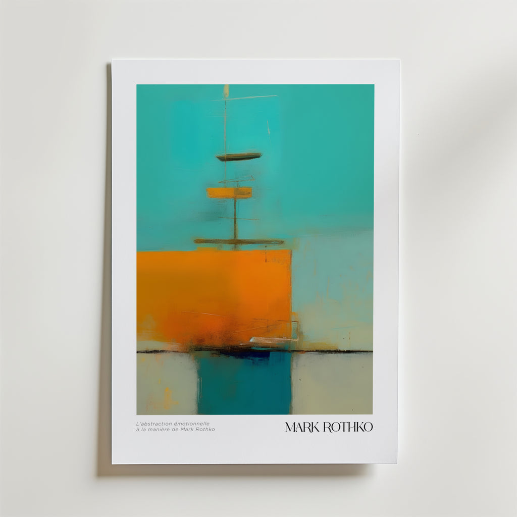Abstract Vastness Mark Rothko – stilfullt konsttryck från Bozetto, tryckt på matt finpapper