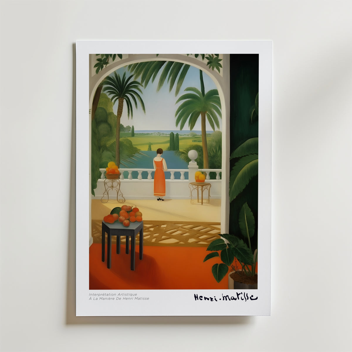 L’Été Intérieur Matisse – stilfullt konsttryck från Bozetto, tryckt på matt finpapper