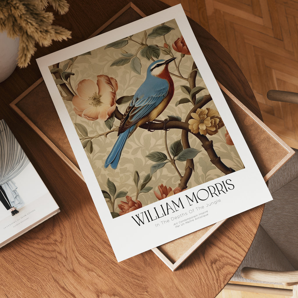 William Morris Bluebird – affisch med stilfullt motiv från Bozetto i hög kvalitet